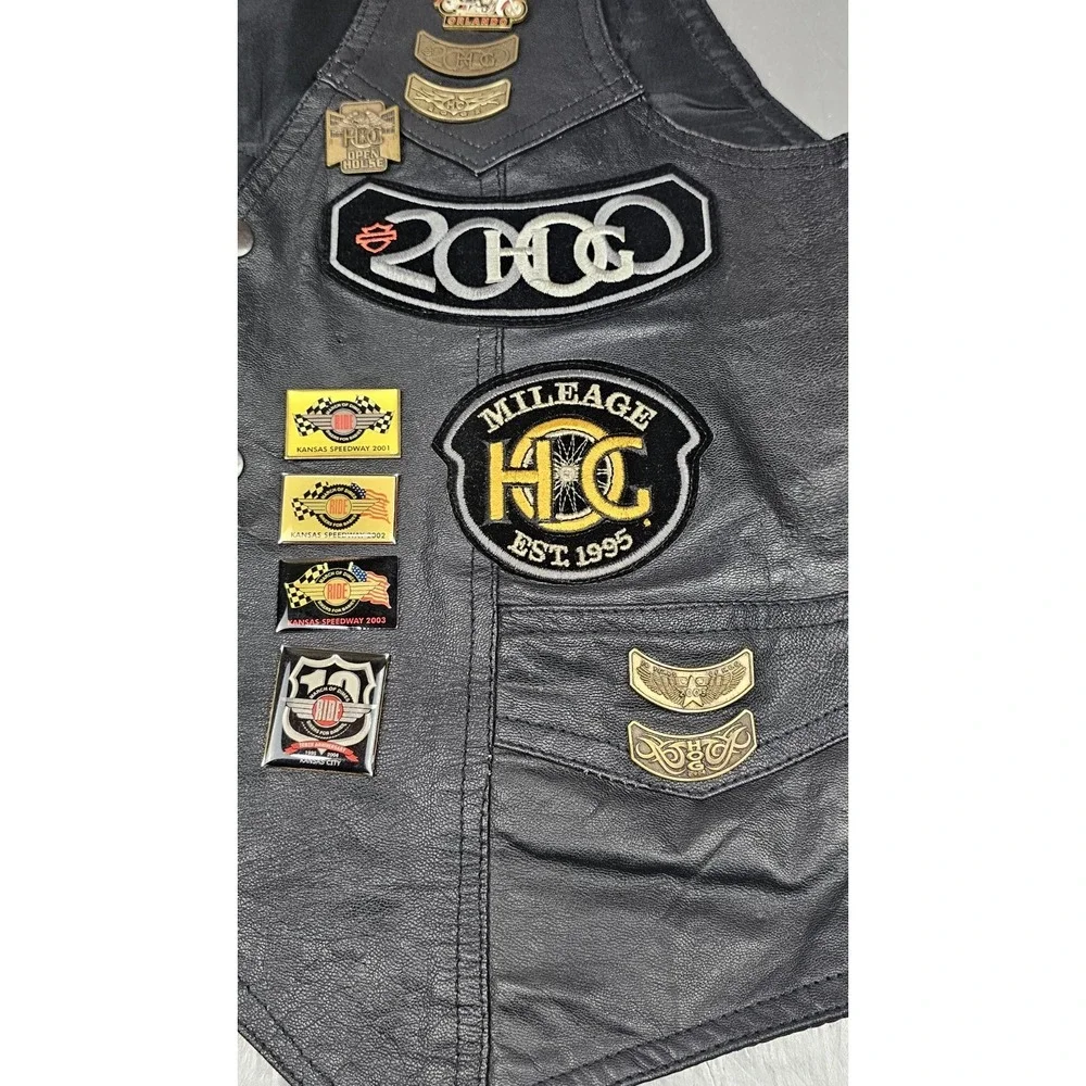 First Genuine Leather vintage harley
